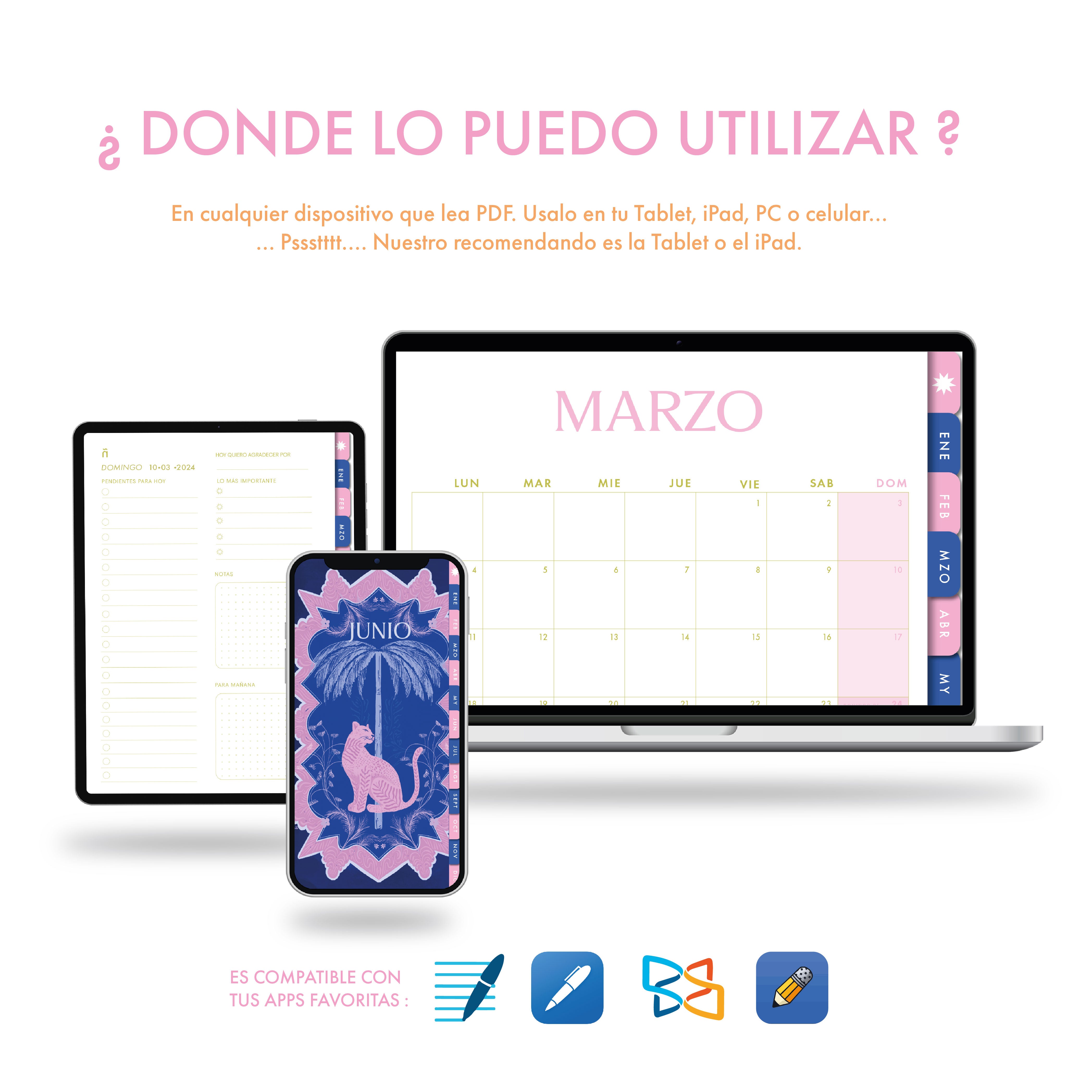 Agenda Digital - Daily Planner - Animales