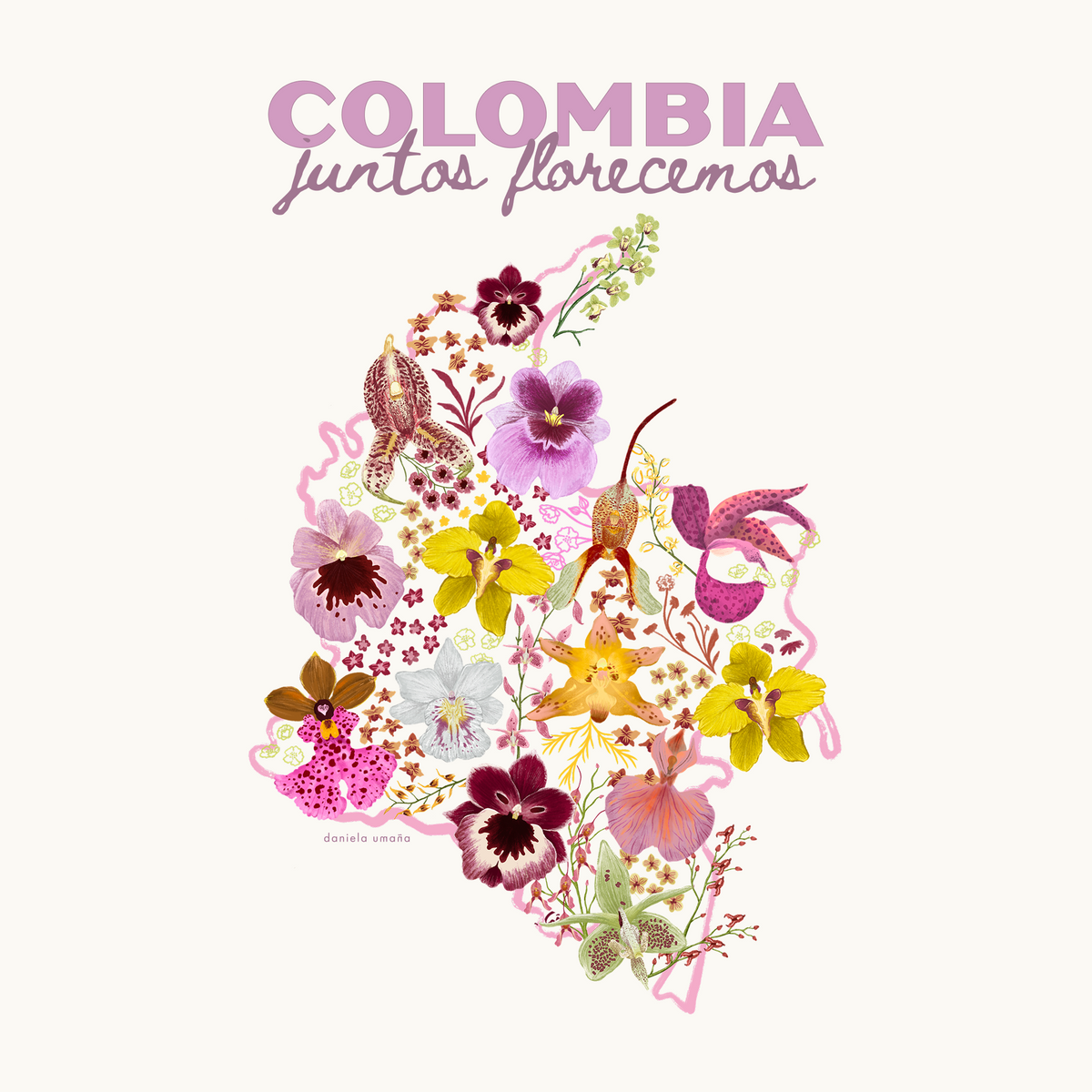 Camiseta Colombia Juntos Florecemos