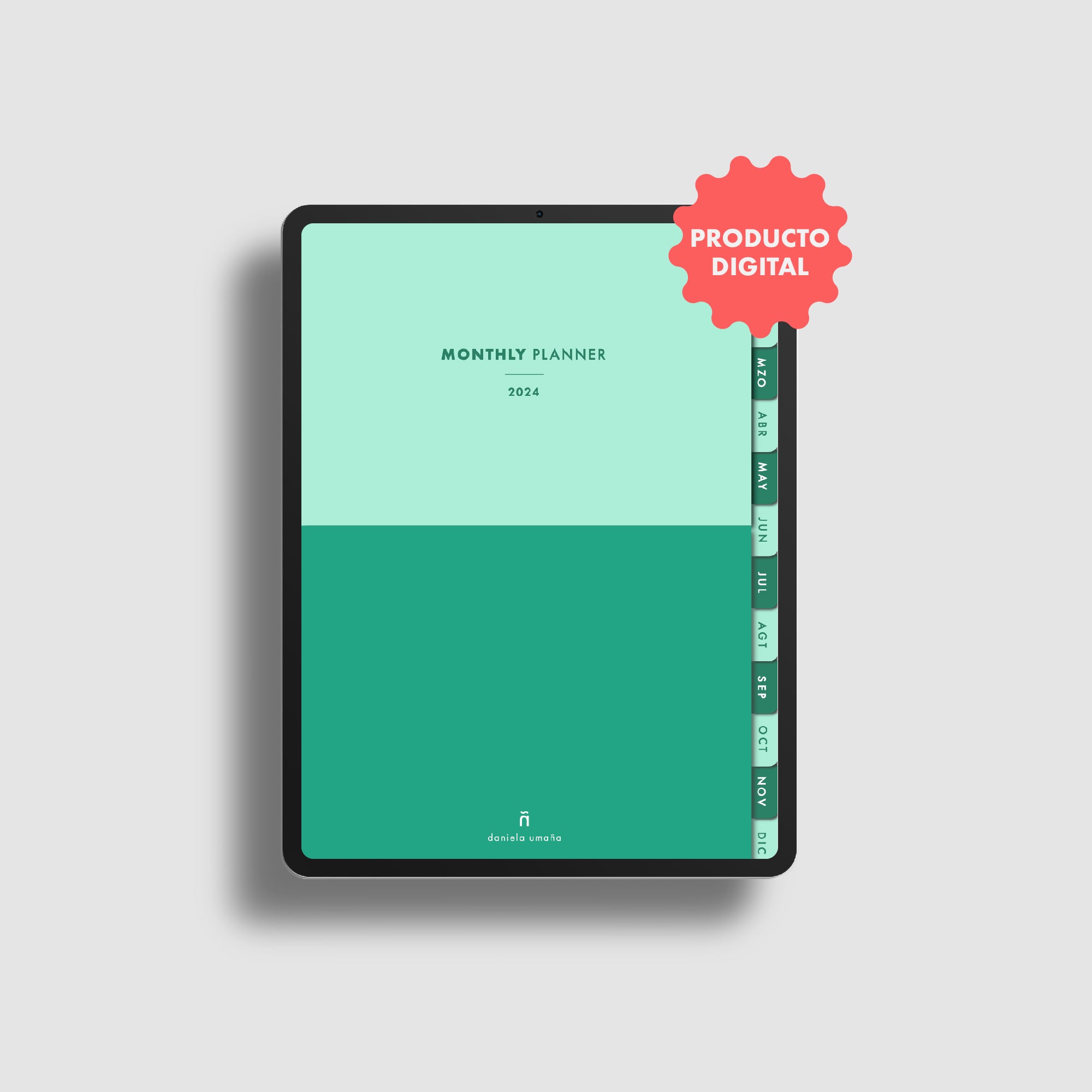 Agenda Mensual Digital - Monthly Planner